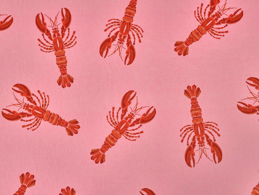 Lobster Viscose & Linen - Pink