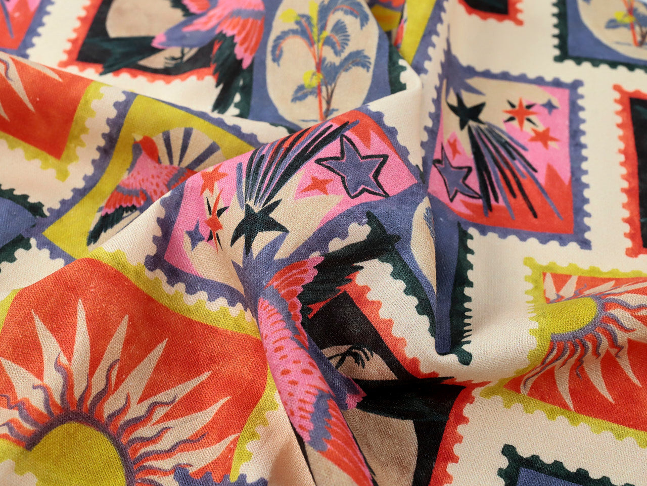 Fabric Godmother - Yoko Viscose & Linen - Ivory