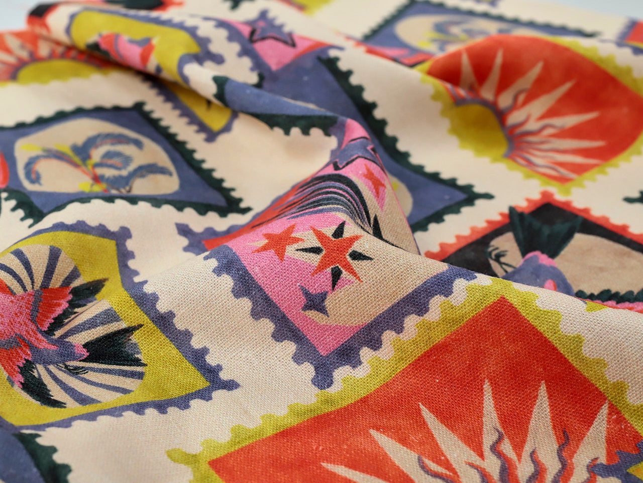 Fabric Godmother - Yoko Viscose & Linen - Ivory