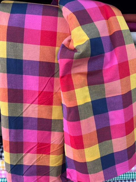 Jaipur plaid yarn dyed cotton