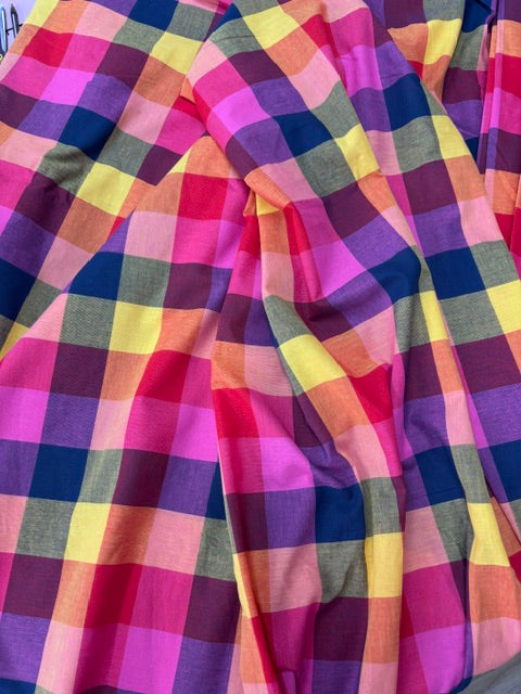 Jaipur plaid yarn dyed cotton