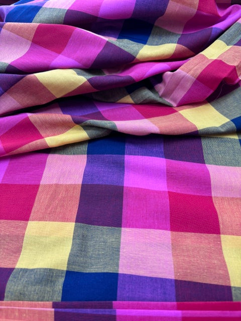 Jaipur plaid yarn dyed cotton