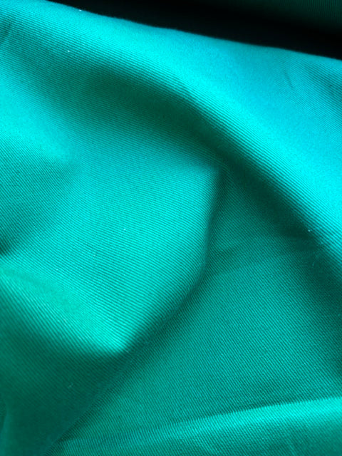 Plain Cotton Drill - Emerald `Green