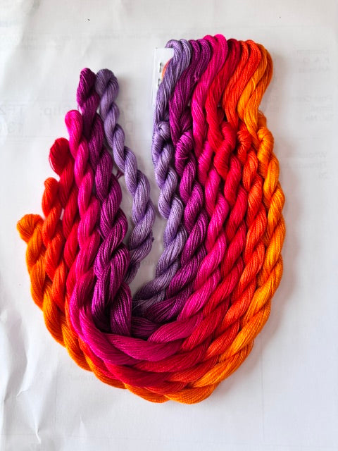 Indian Summer Perle 12 Paintbox threads pack 6