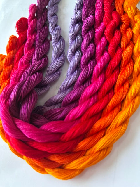 Indian Summer Perle 12 Paintbox threads pack 6