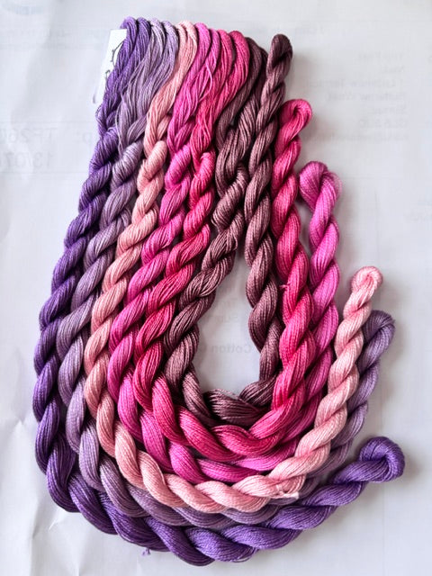 Lilac Blush Perle 12 Paintbox threads pack 6