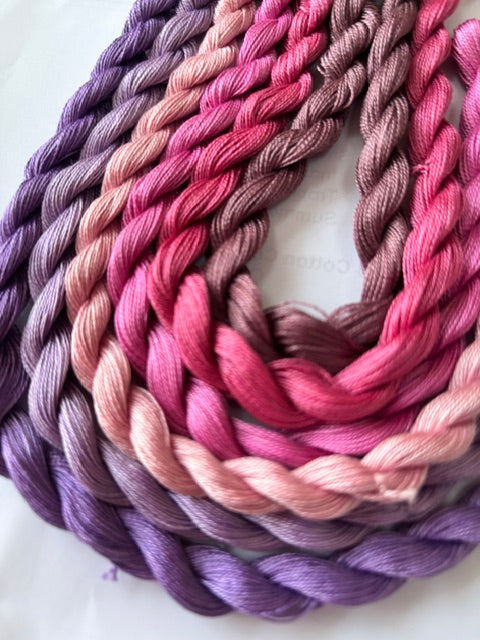 Lilac Blush Perle 12 Paintbox threads pack 6
