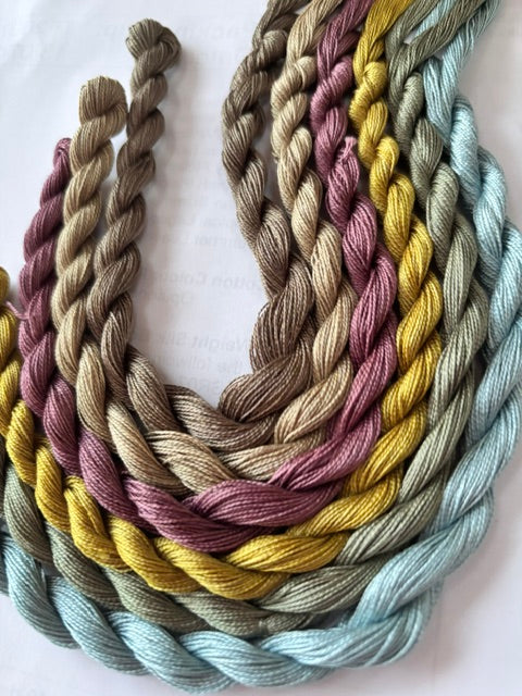 Vintage Perle 12 Paintbox threads pack 6