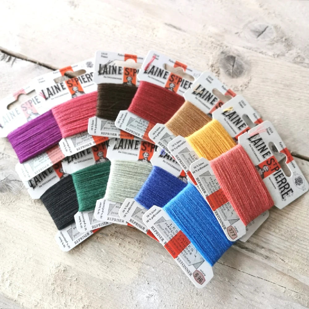 Laine St. Pierre darning wool Assortment - Autumn