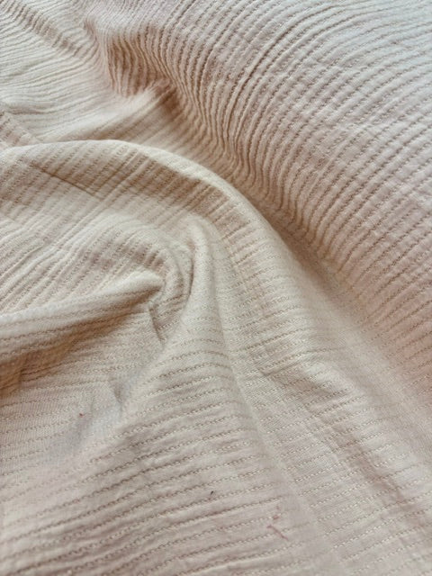 Beige Stitch Detail Fabric From Kiso