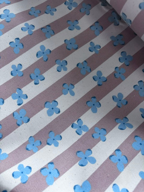 Cotton Oxford Cotton with natural cotton seeds clay pink