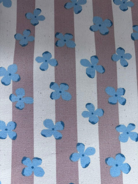 Cotton Oxford Cotton with natural cotton seeds clay pink