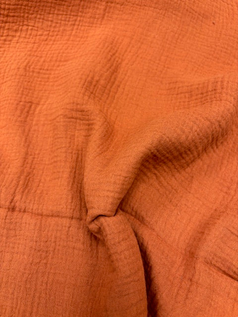 Rust Double Gauze from Sakata by Modelo Fabrics