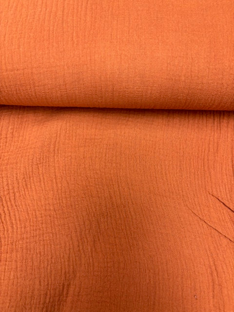 Rust Double Gauze from Sakata by Modelo Fabrics
