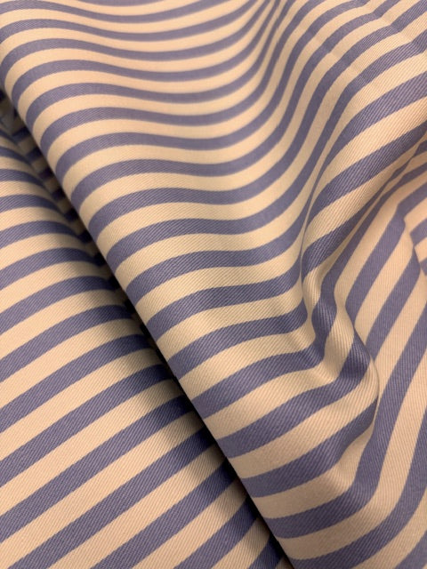 Sevenberry Cotton Twill stripes Blue