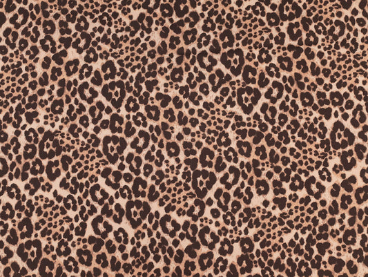 Fabric Godmother - Ace Animal Print Cotton Poplin - Brown
