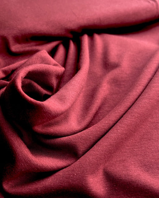 Soft Bamboo Jersey - Wine