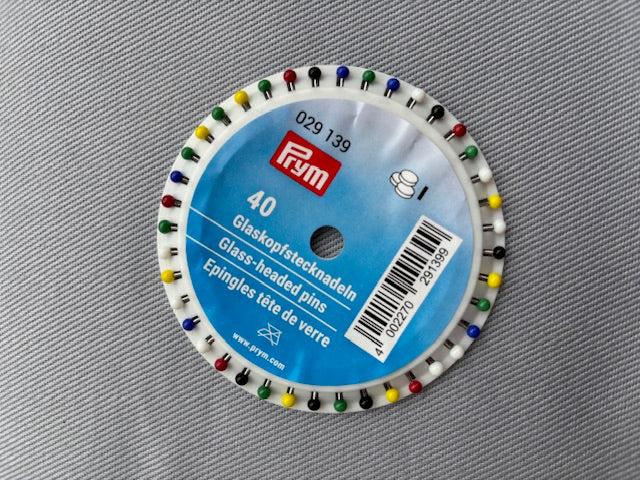 P029139 Glass-headed Pins No.9 asstd 0.60 x 30mm
