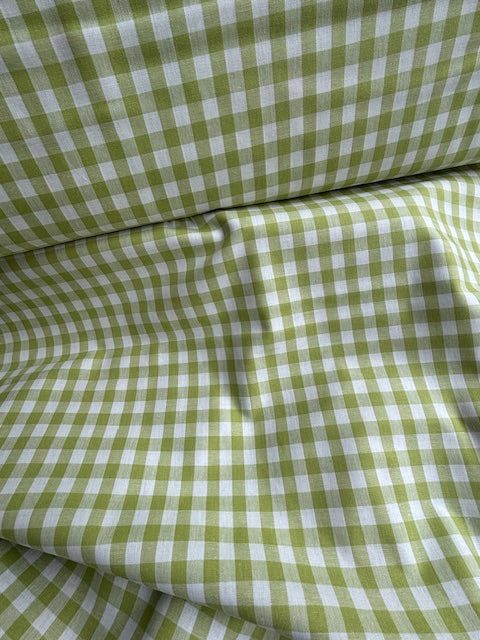 Green/white Yarn Dyed Large Gingham Check from Kobenz by Modelo Fabrics