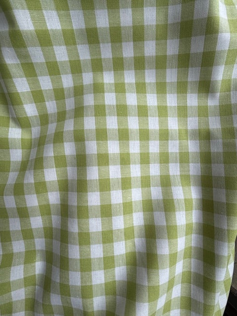 Green/white Yarn Dyed Large Gingham Check from Kobenz by Modelo Fabrics