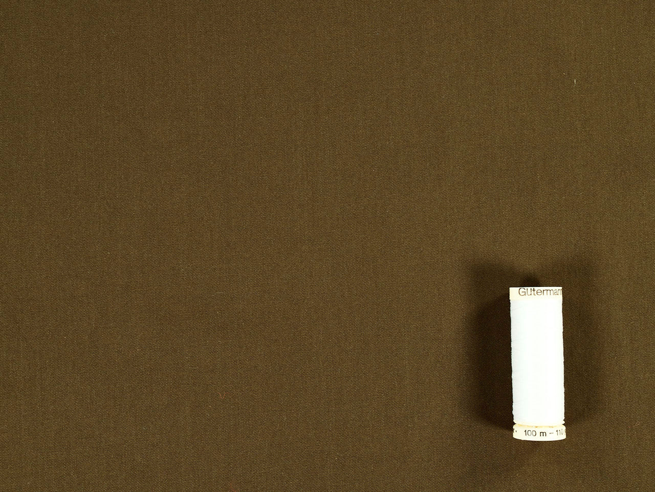 Fabric Godmother Otto Cotton Gabardine - Khaki Deadstock