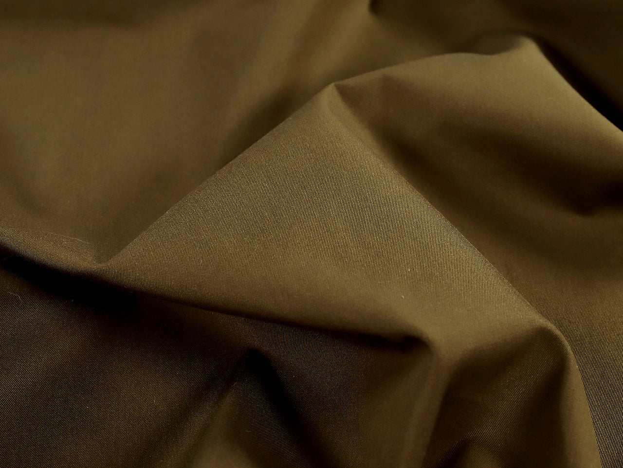 Fabric Godmother Otto Cotton Gabardine - Khaki Deadstock