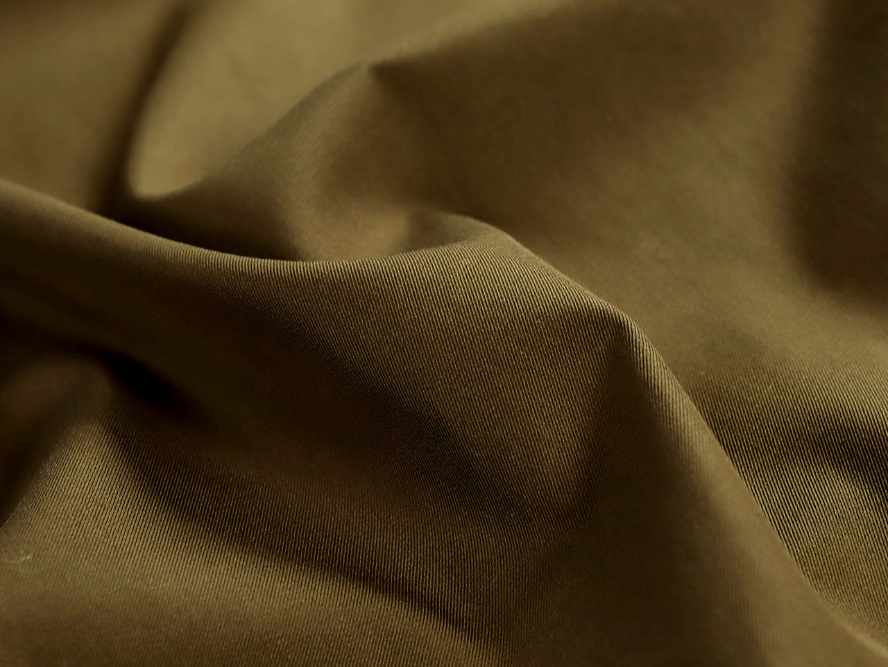 Fabric Godmother Otto Cotton Gabardine - Khaki Deadstock