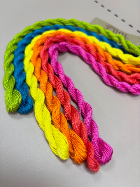 Day Glo P8 Paintbox threads pack 6