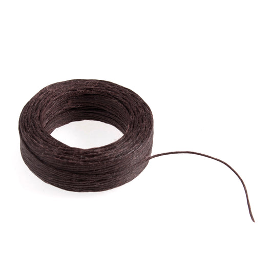 Waxed thread brown 22m