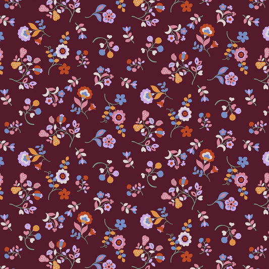 Kaleidoscope Ace Lawn – Plum