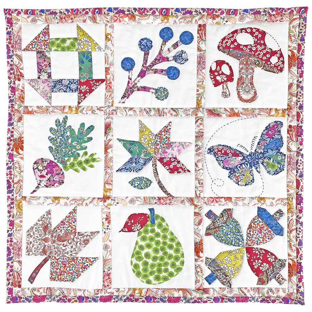 Alice Caroline - Liberty Tana Lawn Fabric Autumnal Mini Sampler Quilt Kit