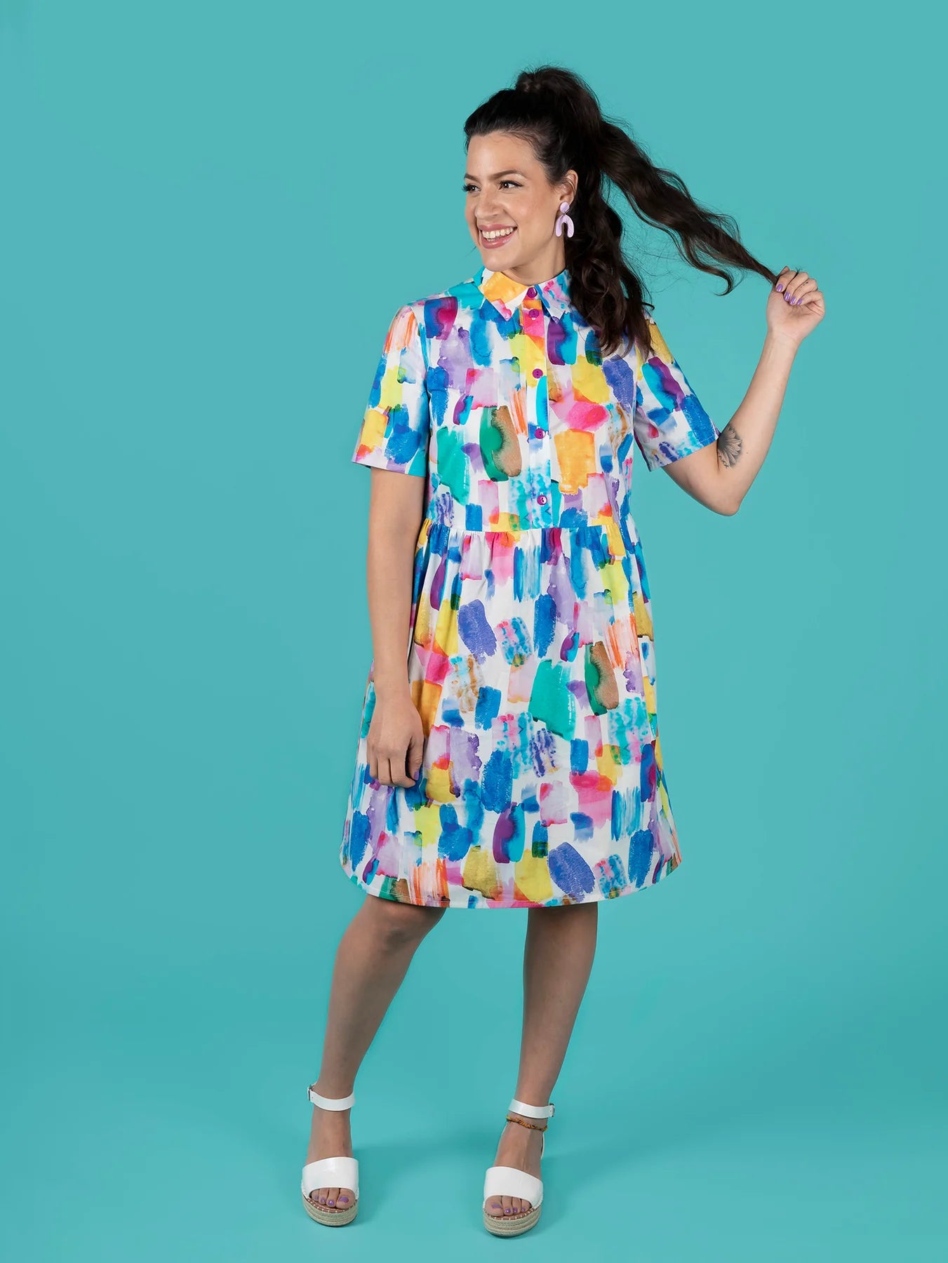 Tilly and The Buttons Paper Pattern - Lyra Shirt Dress