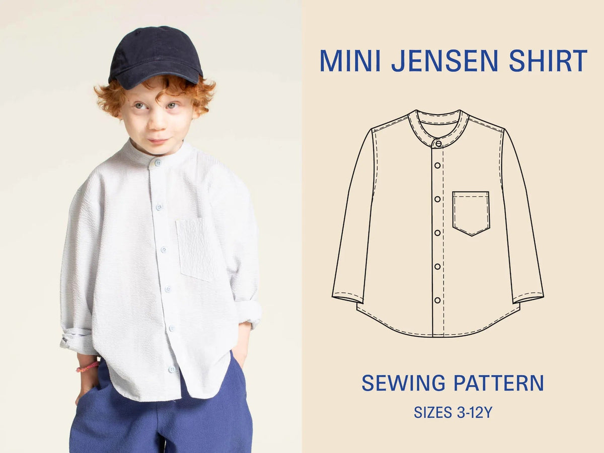 Mini Jensen Shirt Pattern For Children