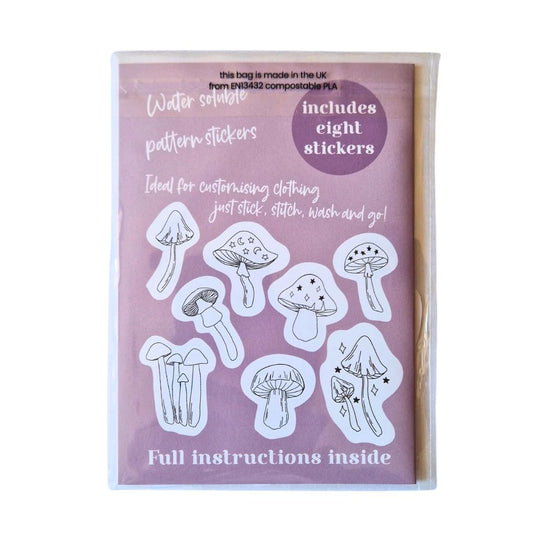 Mystical Mushrooms Stick & Stitch Embroidery Patterns