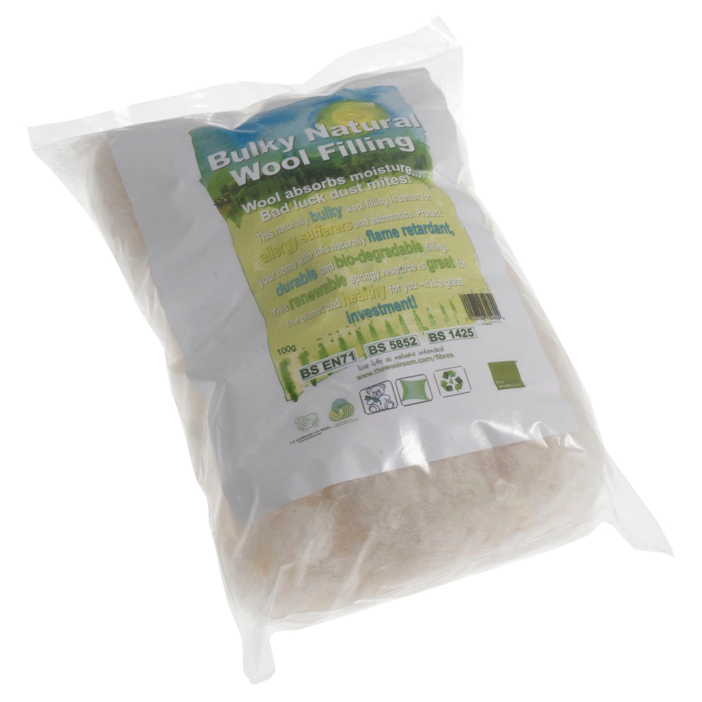 Natural Wool: Toy Stuffing 100g