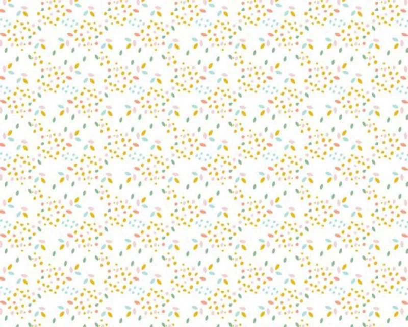 Organic Ditsy Leaf Cotton Poplin