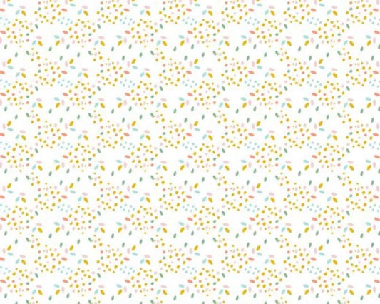 Organic Ditsy Leaf Cotton Poplin