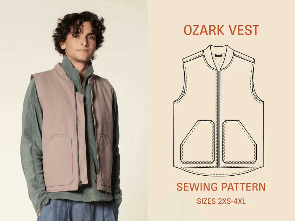 Ozark Vest Pattern By Wardrobe By Me Men's