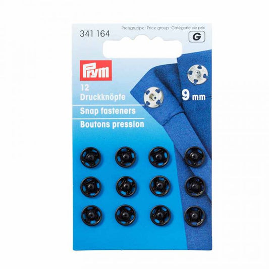 P341164 Snap fasteners 9mm black