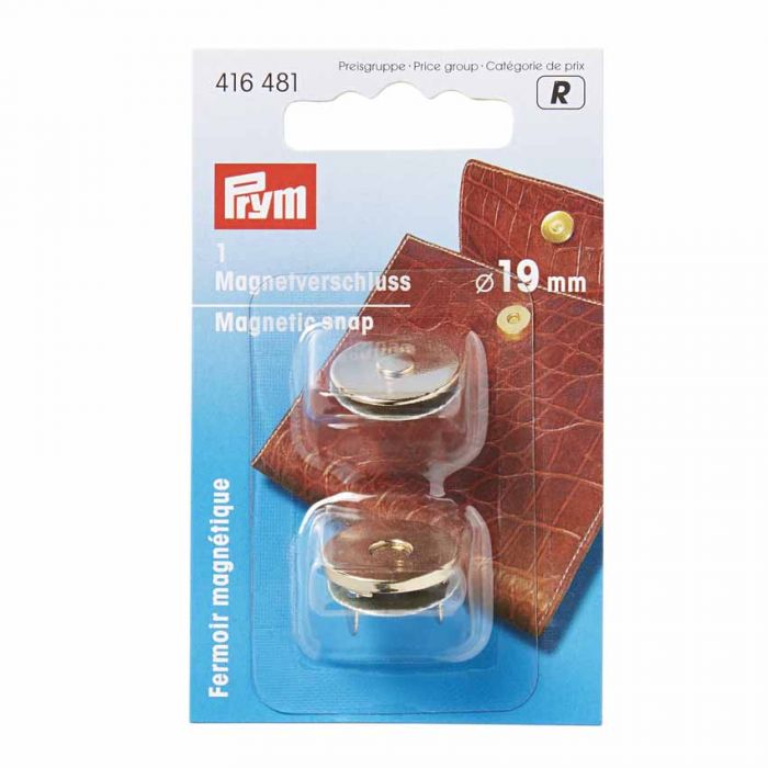 Prym Magnetic Snap 19mm Gold Coloured BAGP416481