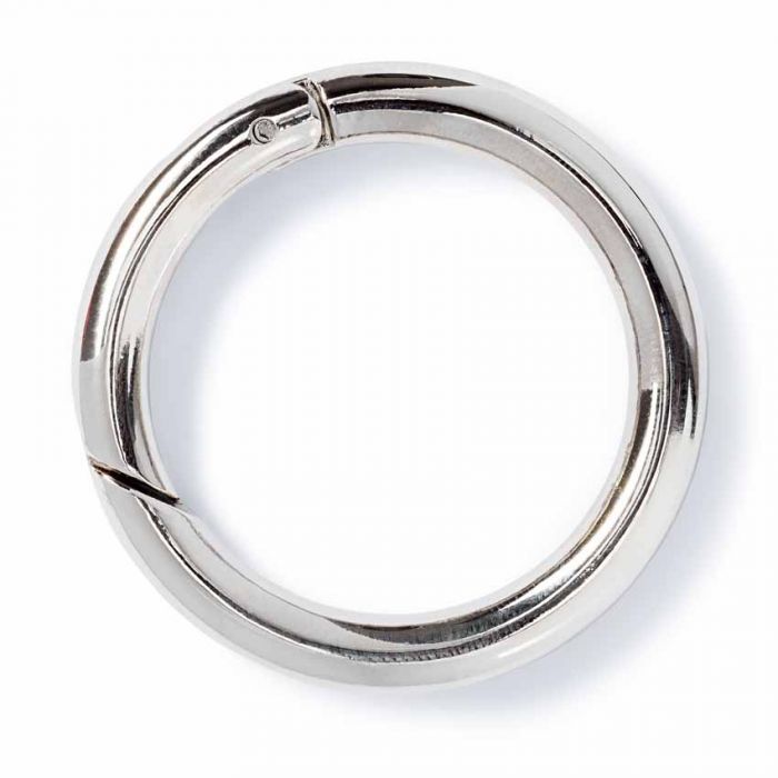 Prym Bag Ring 35mm Silver Coloured 2pcs