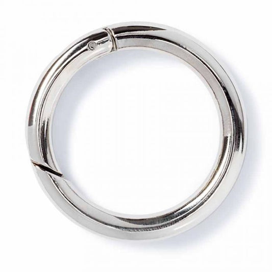 Prym Bag Ring 35mm Silver Coloured 2pcs