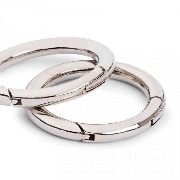 Prym Bag Ring 35mm Silver Coloured 2pcs