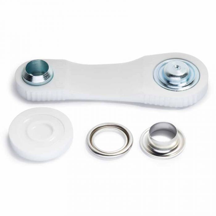 Prym Eyelets And Washers 11mm Silver Coloured - 15 Pieces Brass Rustproof P541370