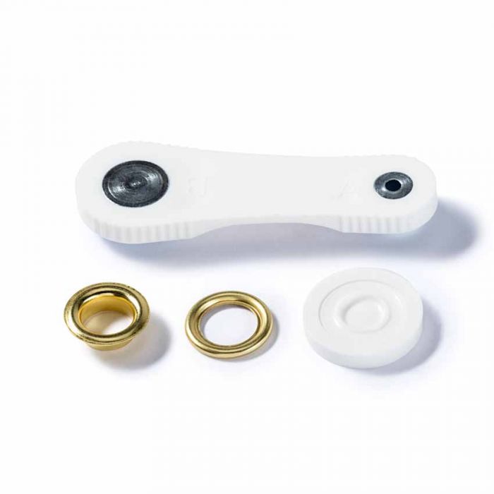 Prym Eyelets And Washers 11mm Gold Coloured - 15 Pieces Brass Rustproof P541371