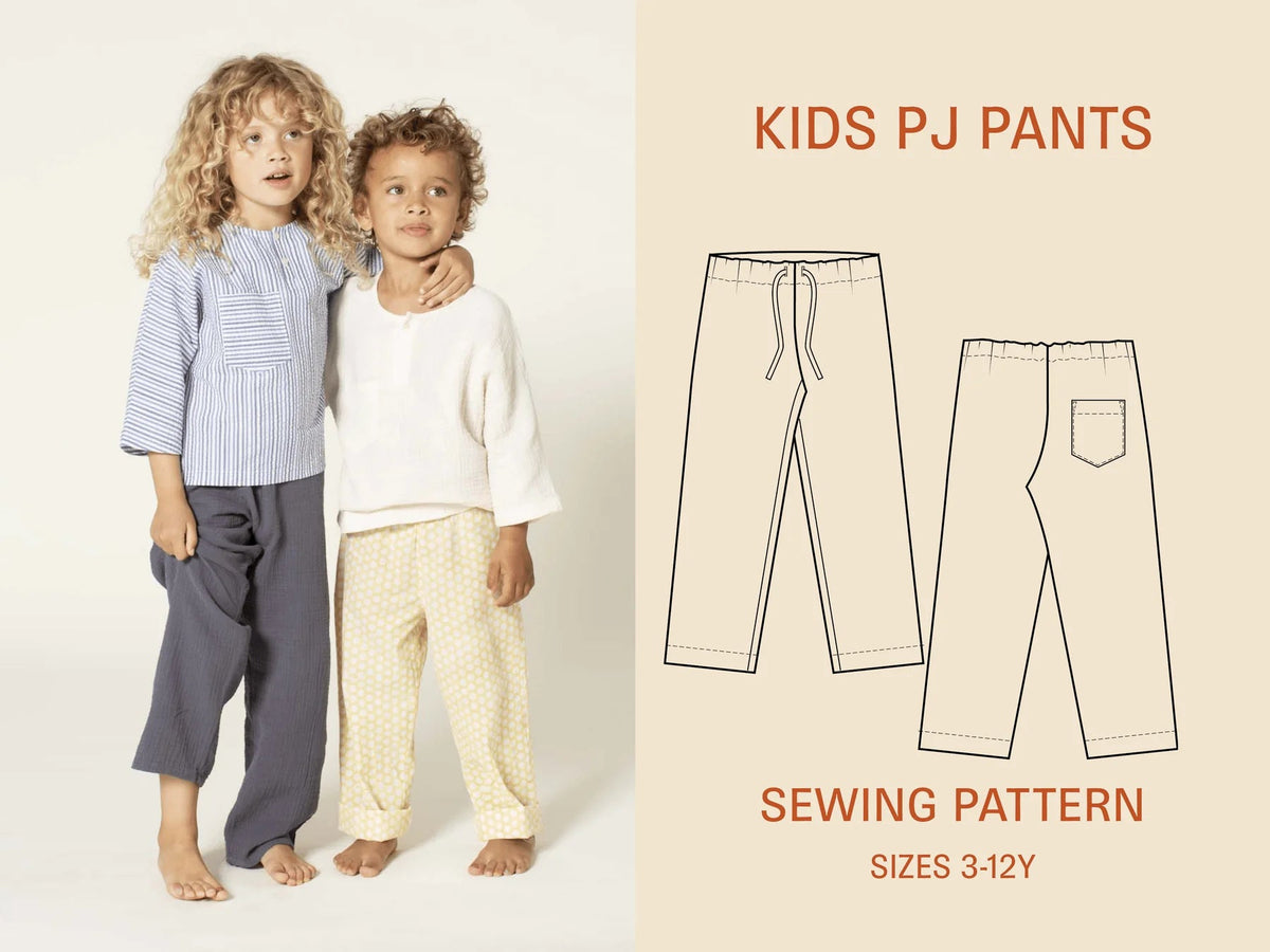 Kids Pj Pants Pattern For Children