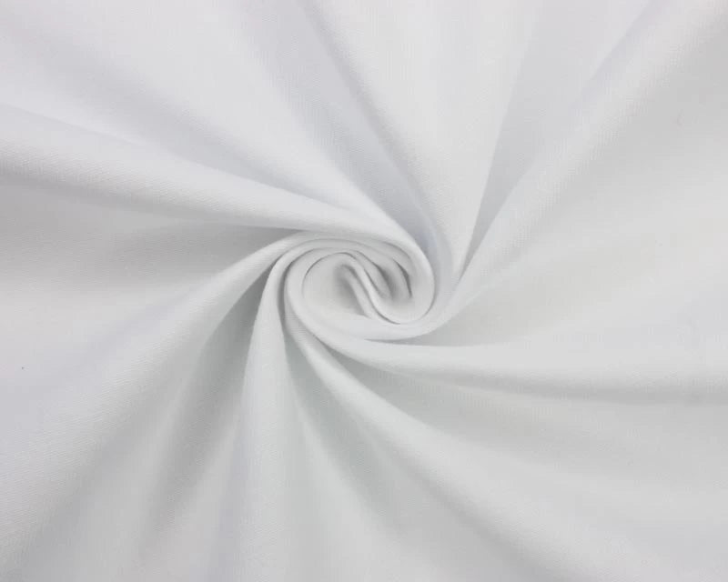 Plain Cotton Drill - White