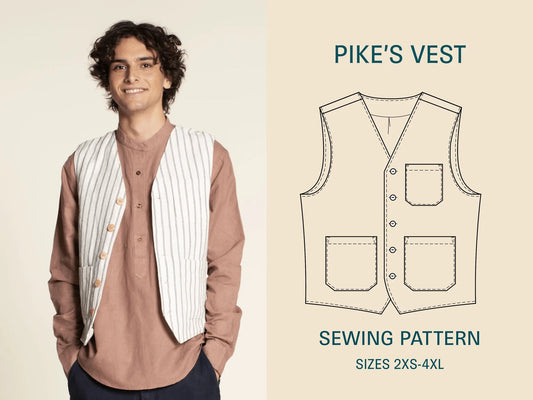 Pikes Vest Pattern By Wardrobe By Me