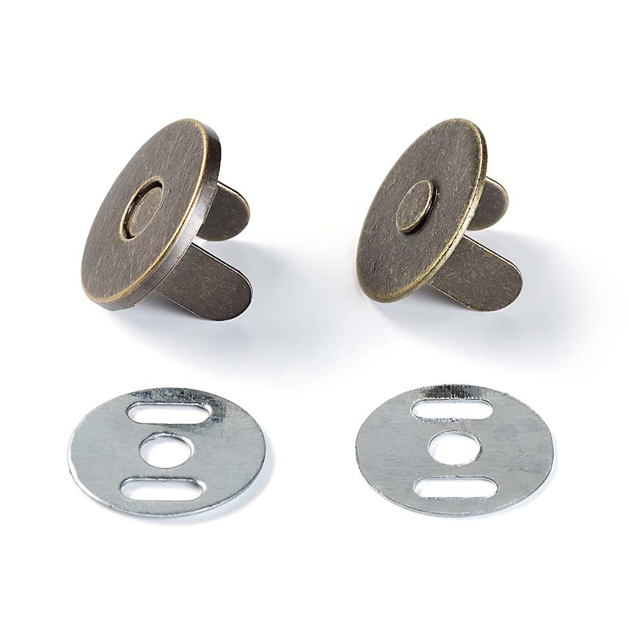 Prym Magnetic Snap 19mm Antique Brass