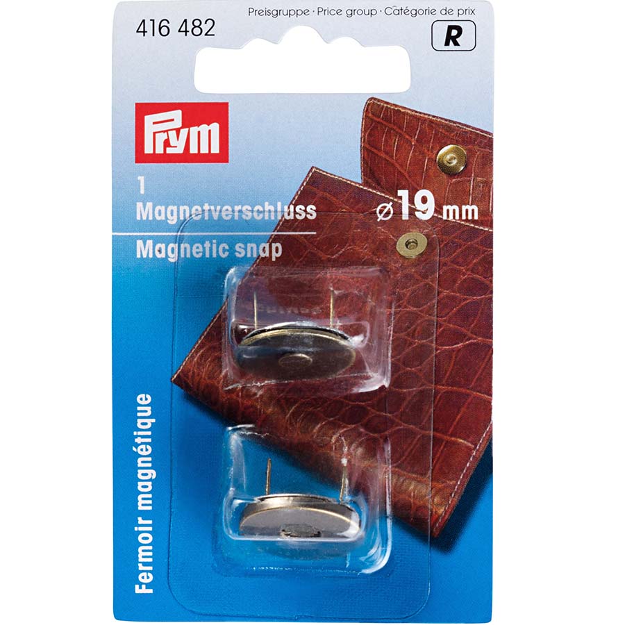 Prym Magnetic Snap 19mm Antique Brass